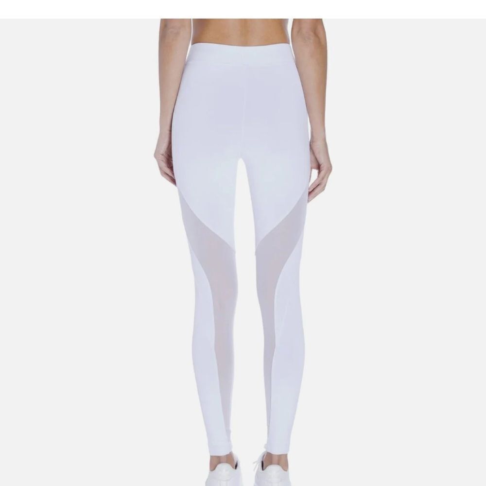 Koral Frame High Rise Leggings in white with sheer mesh panels BNWT - Picture 3 of 7